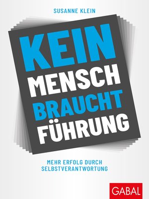 cover image of Kein Mensch braucht Führung